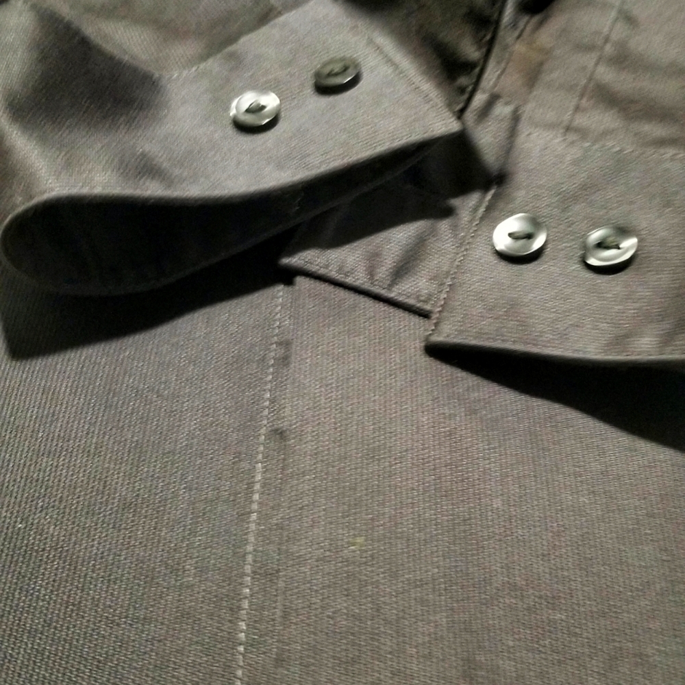 Calvin Klein / Men's Longsleeve Dress Shirt \ Gunmetal \ 15 15 1/2 32 33 ~ - Picture 4 of 7